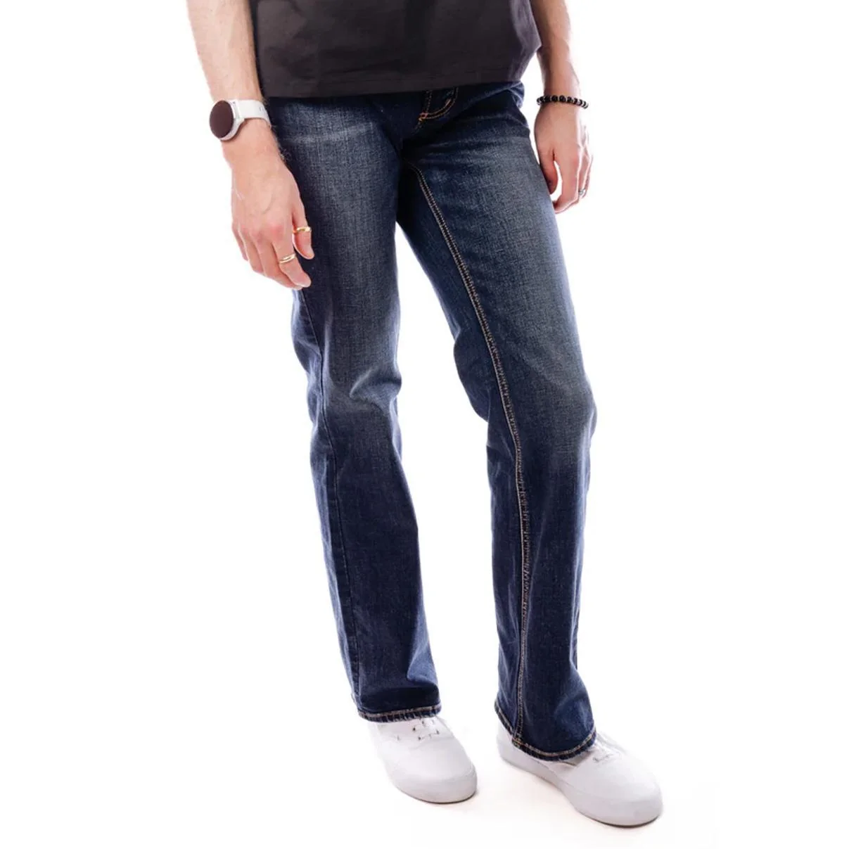 Silver Men's Zac Relaxed Fit Straight Leg - Image 2