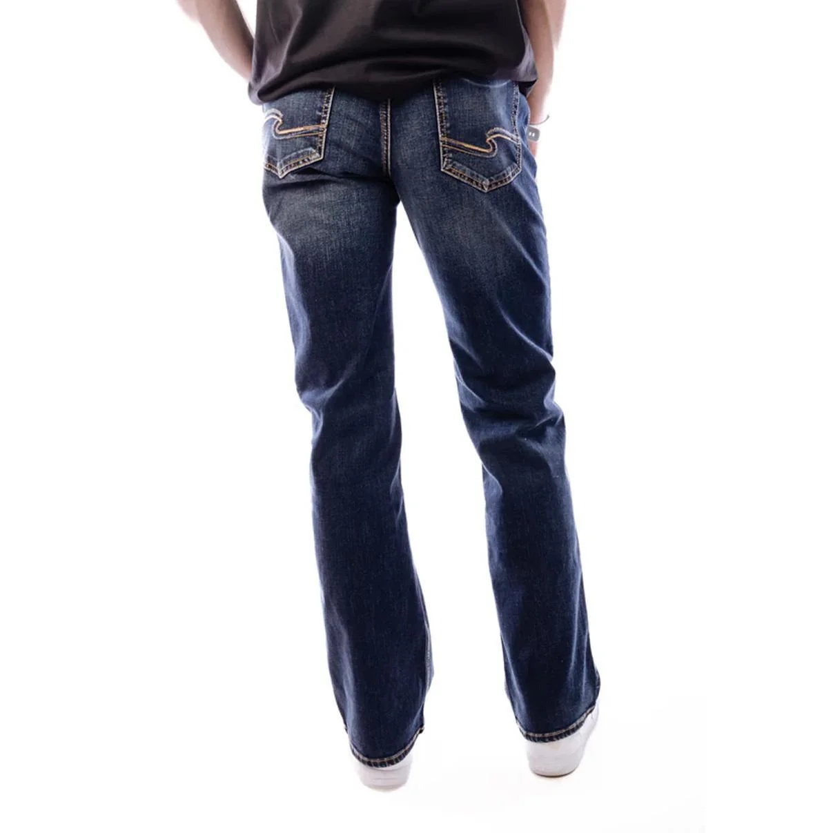Silver Men's Zac Relaxed Fit Straight Leg - Image 4