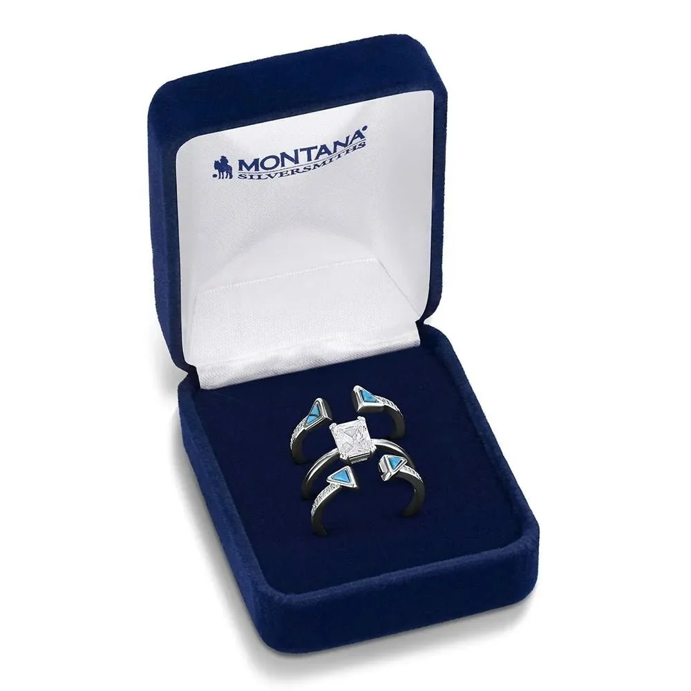 Montana Silversmiths Skyline Stack Ring Set - Image 2
