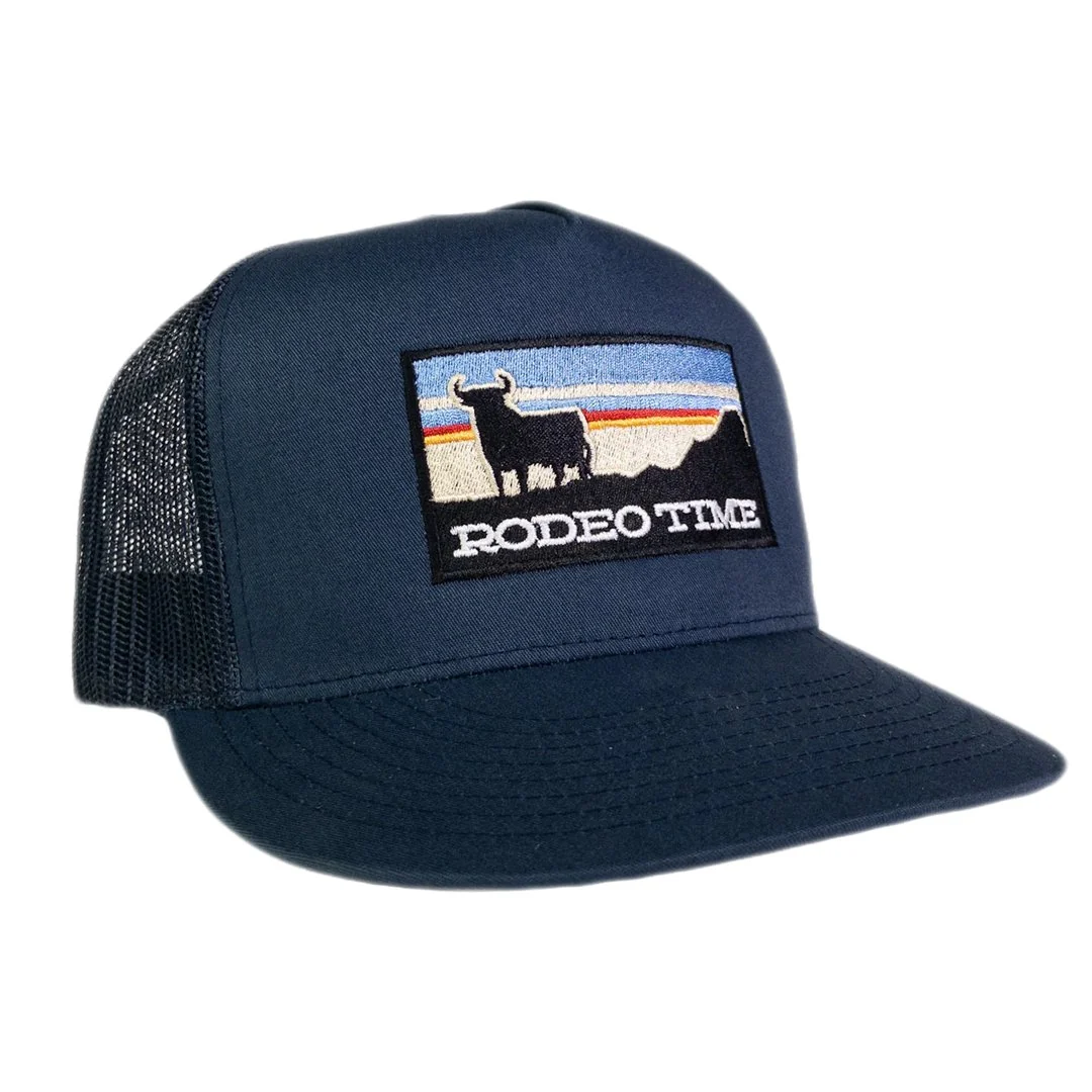 Dale Brisby Cap Trucker Meshback Curved Bill Sunset Brown Rodeo Time - Image 3