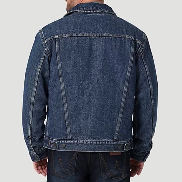 Wrangler Men’s Retro Sherpa Lined Denim Jacket - Image 2