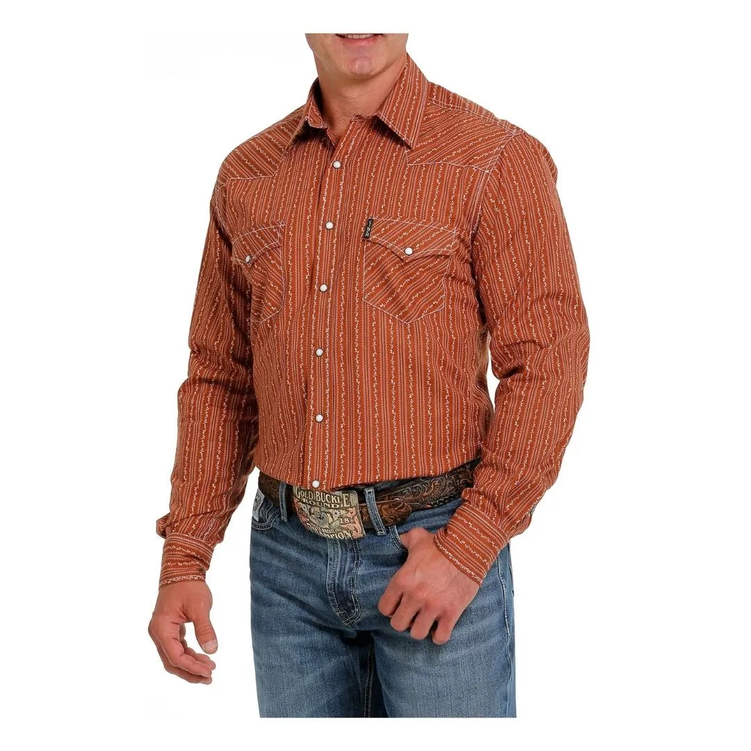 Cinch Men’s Modern Brown Long Sleeve Shirt - Image 2