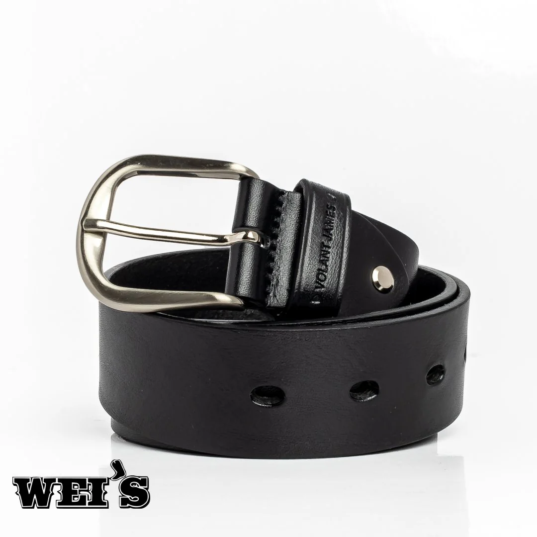 Volant James Men's Leather Belts Black, Brown - Image 8