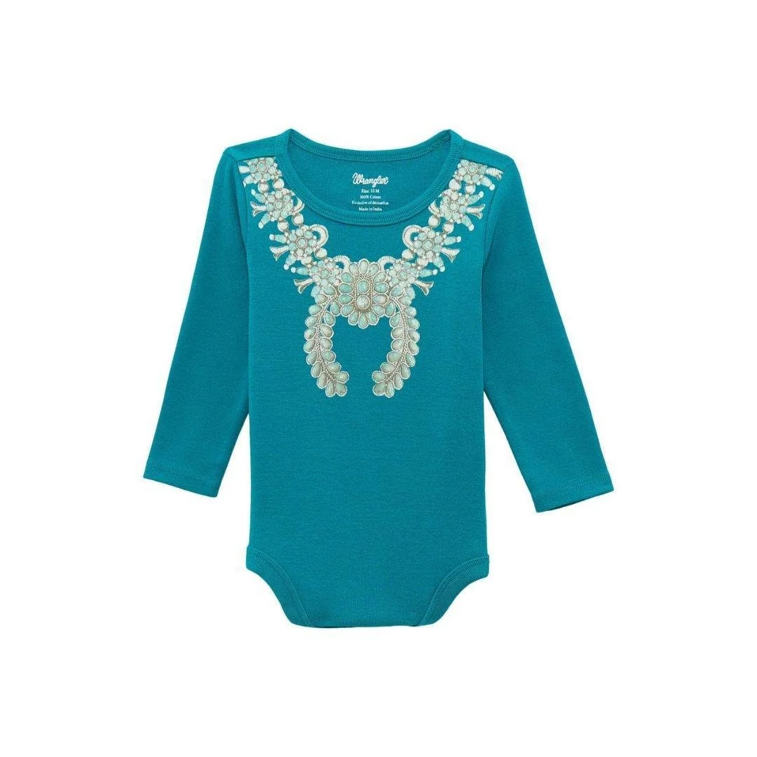 Wrangler® Baby Girl Bodysuit - Teal - Image 2