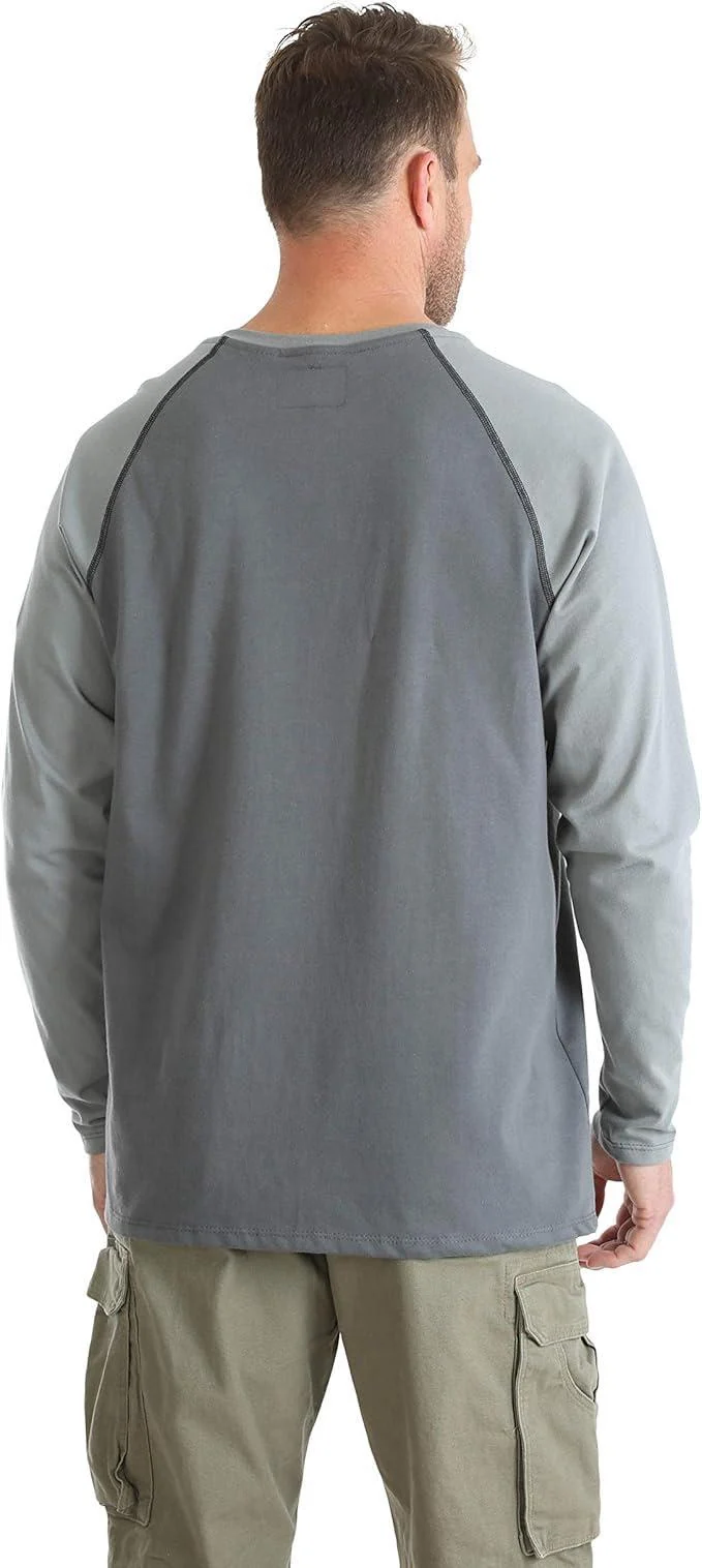 Wrangler® Men’s Work Shirt Flame Resistant Baseball Henley - Image 6