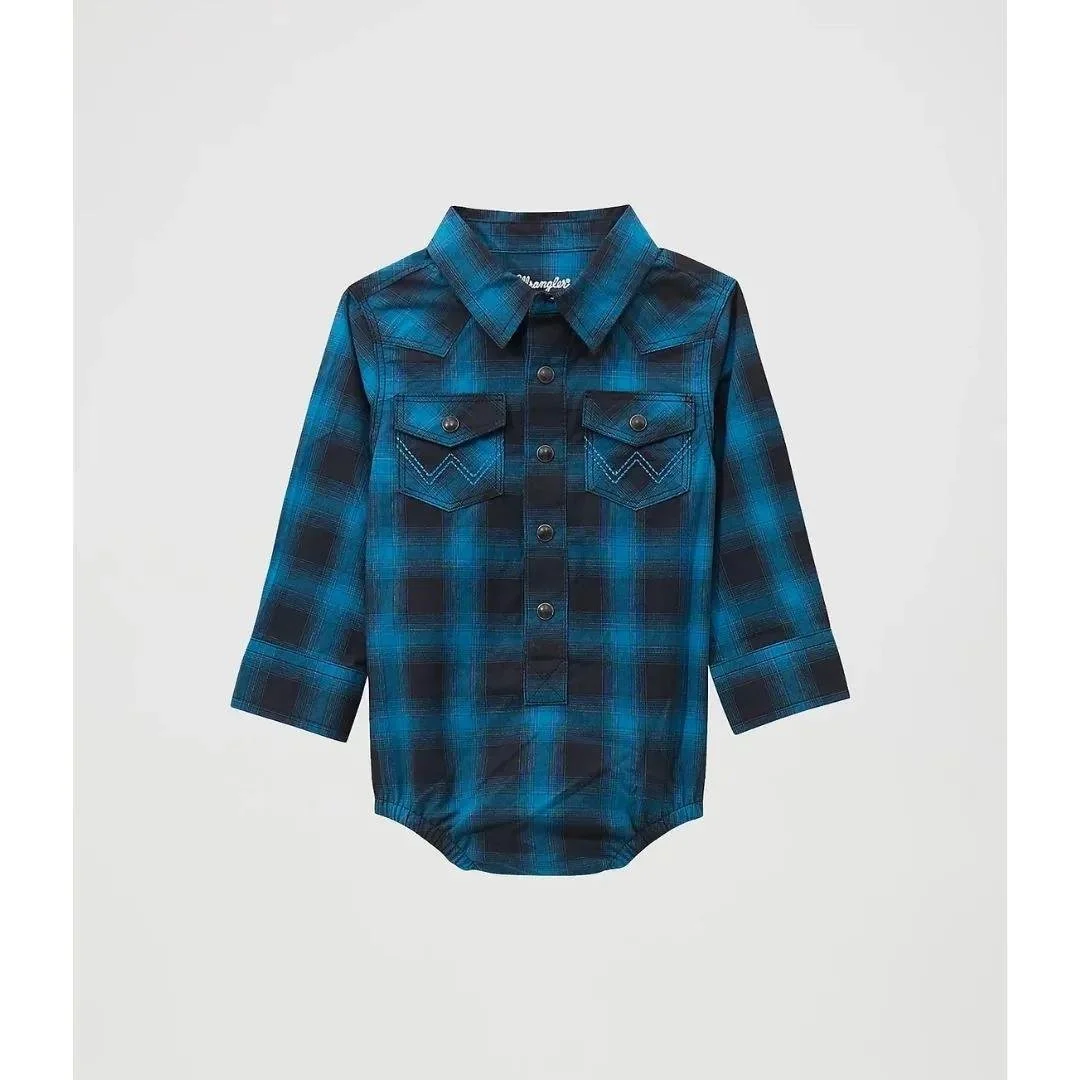 Wrangler Baby Boy's Long Sleeve Western Snap Bodysuit - Image 4