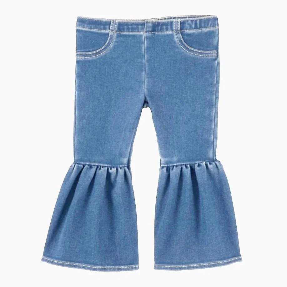 Wrangler Infant & Toddler Girl's Jeans Ruffle Leg Flare Denim - Image 2