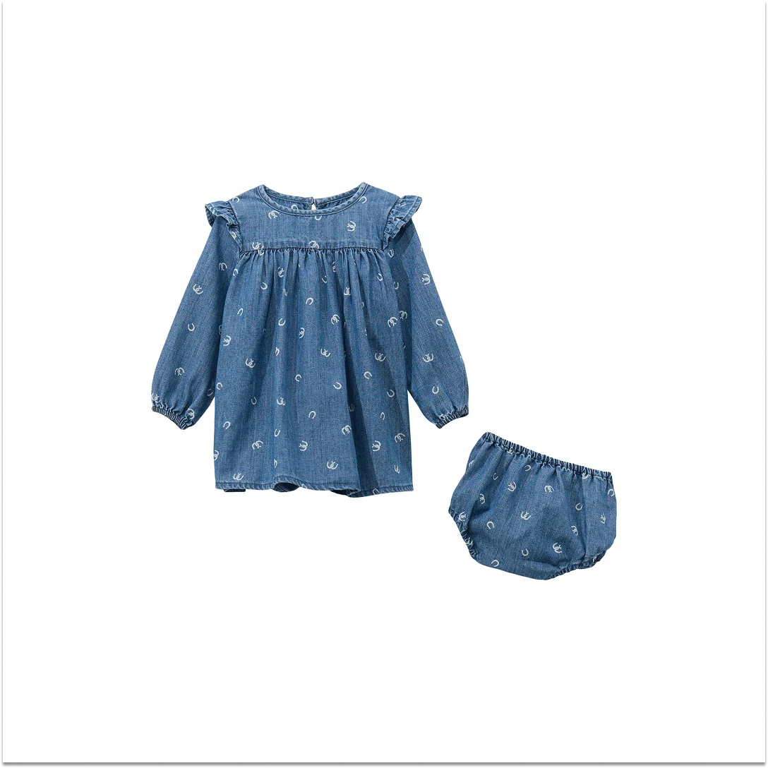 Wrangler Baby Girl Trapeze Dress Denim - Image 6