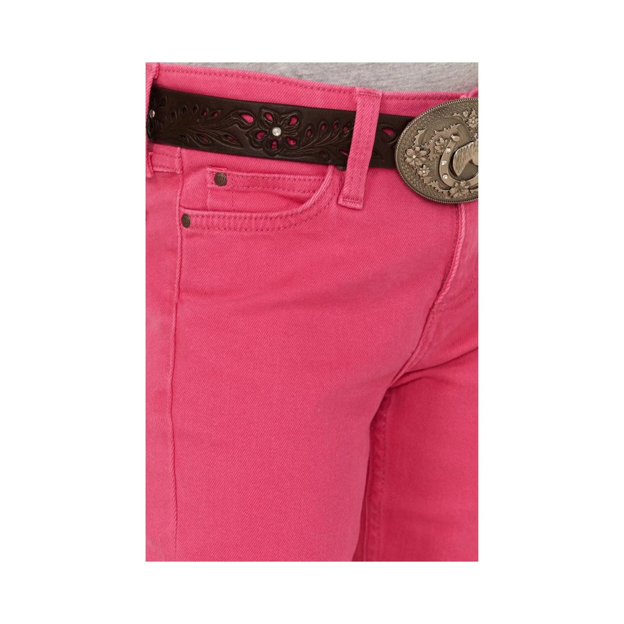 Wrangler Girl's Hot Pink Denim Bootcut Jeans - Image 3