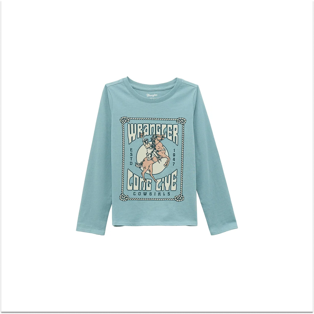Wrangler Girls Western Top Blue - Image 3