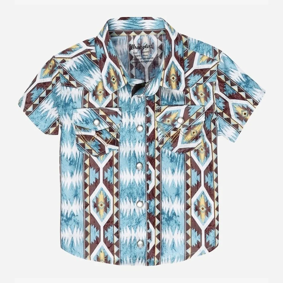 Wrangler Little Boy’s Checotah Snap Front Western Shirt