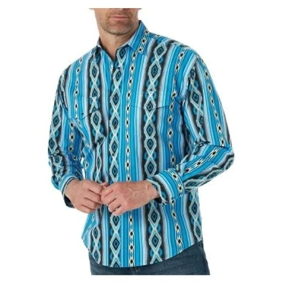Wrangler Men’s Checotah Long Sleeve Snap Shirt