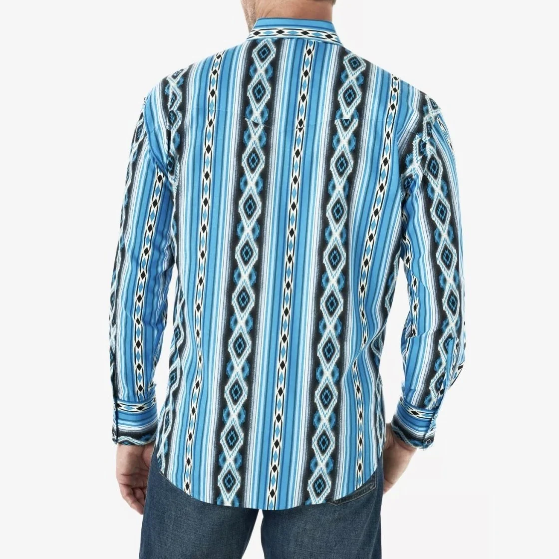 Wrangler Men’s Checotah Long Sleeve Snap Shirt - Image 2