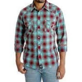 Wrangler Men’s Shirt Western Rock 47 Long Sleeve Snaps - Clearance