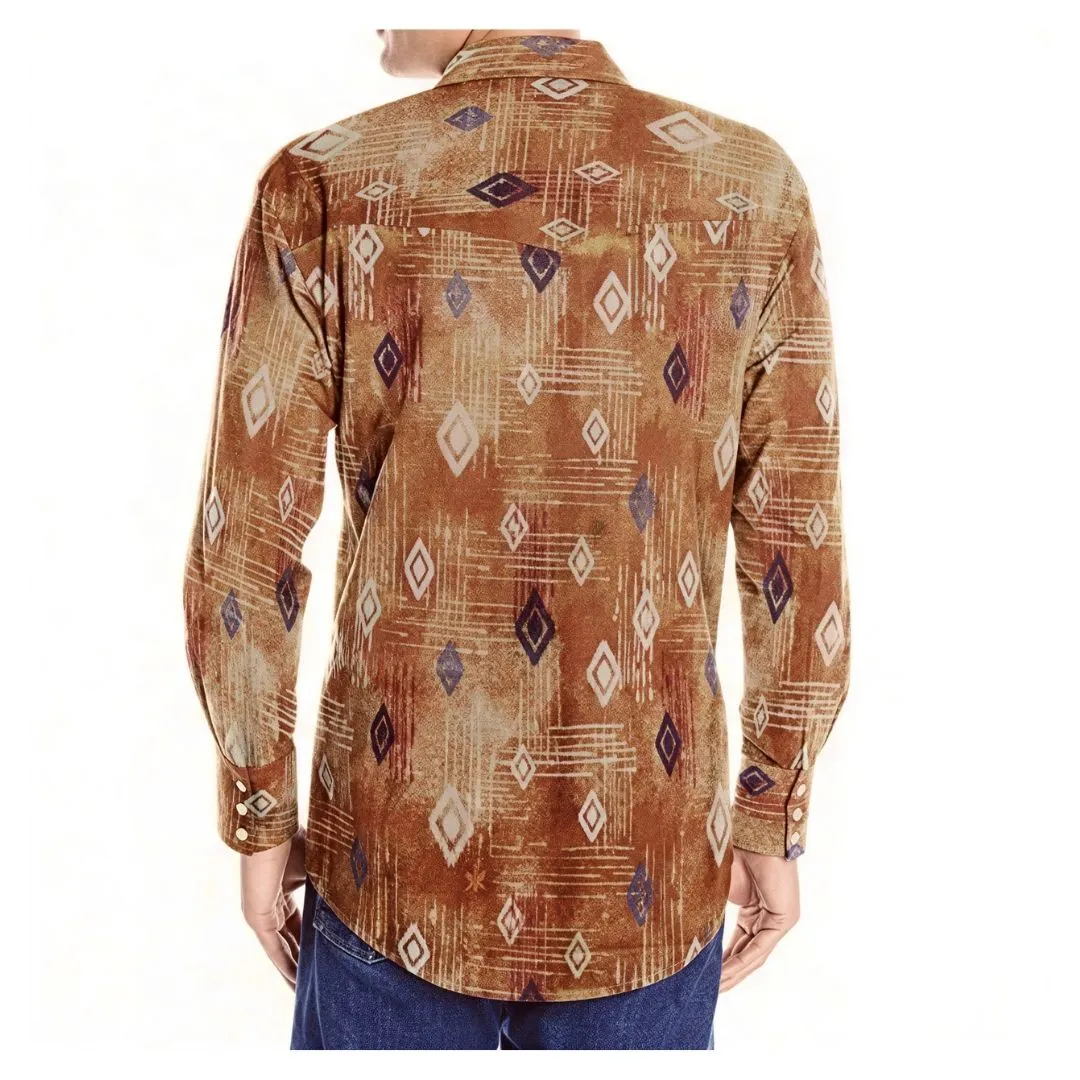 Wrangler Men’s Shirt Checotah Long Sleeve Snap - Image 2