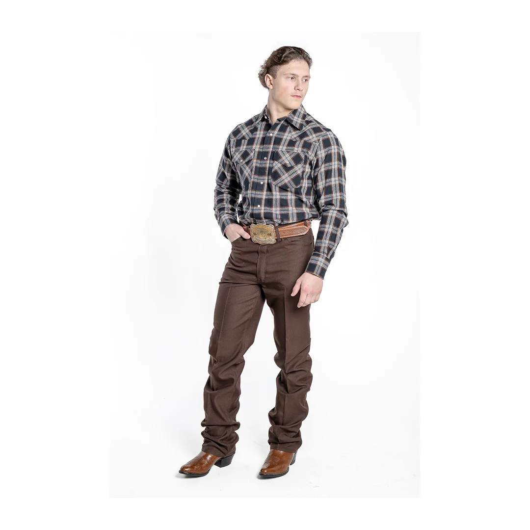 Wrangler Men’s Wrancher Dress Pants Heather Brown
