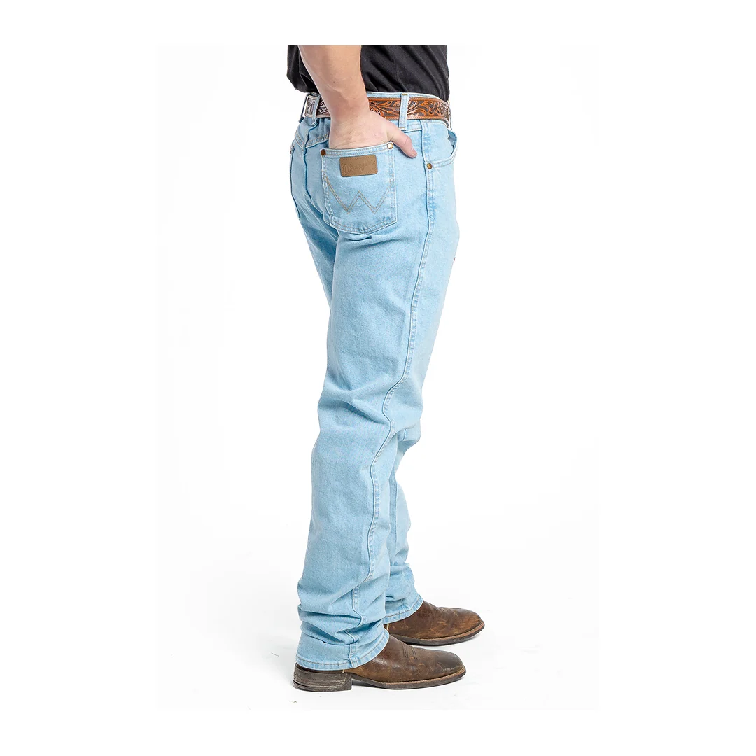 Wrangler Men's Active Flex Original Fit Bleach Wash Jeans - Image 2