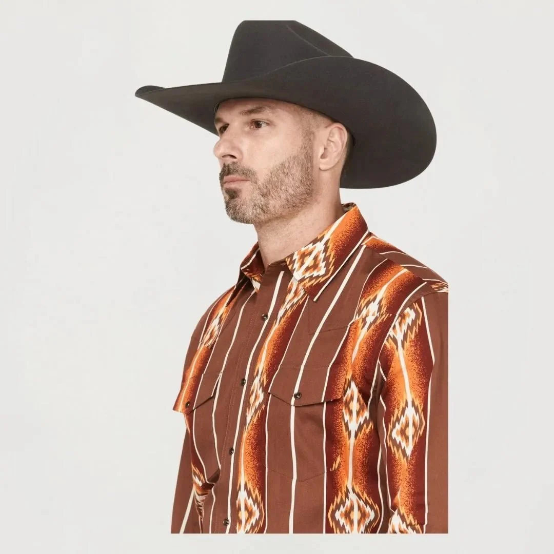 Wrangler Men's Checotah Long Sleeve Button Up Shirt - Image 3