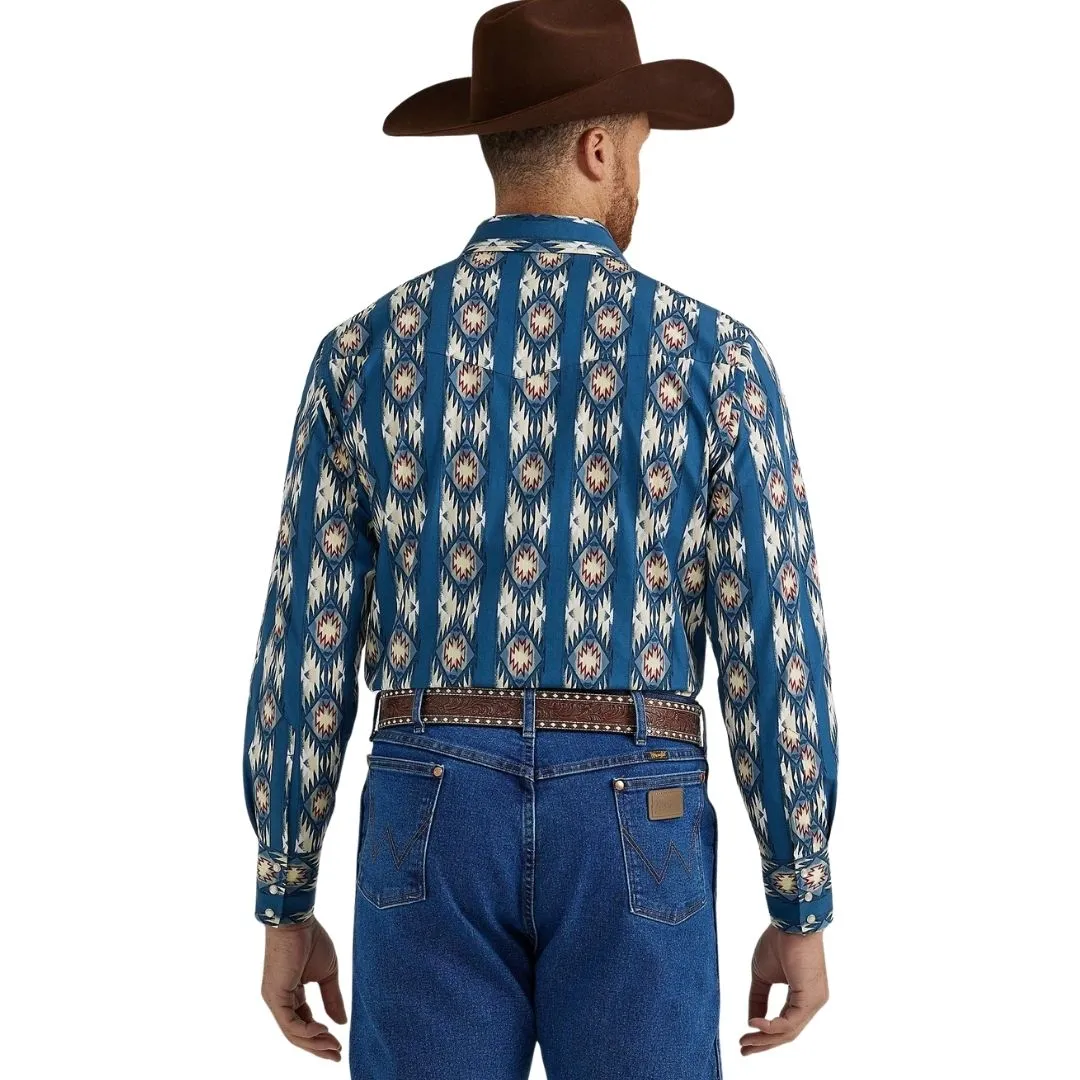 Wrangler Men's Checotah Western Long Sleeve Shirt - Image 3