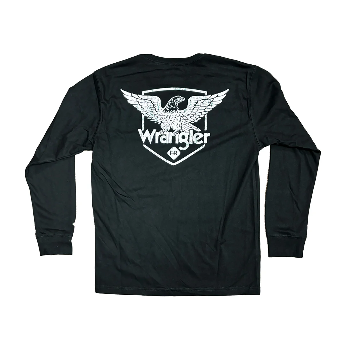 Wrangler Men's Flame Resistant Long Sleeve Tee Navy - Image 3