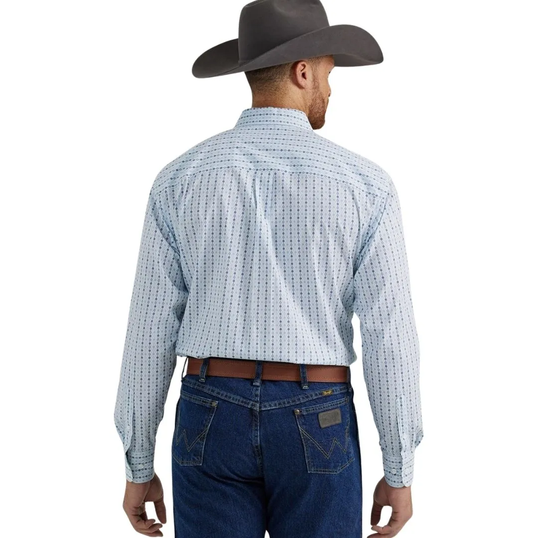 Wrangler Men's George Straight Light Blue Print - Image 2