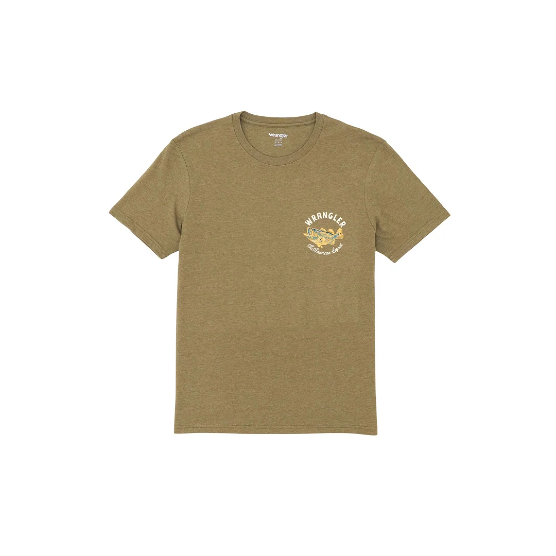 Wrangler Men's Graphic T-shirt Burnt Olive