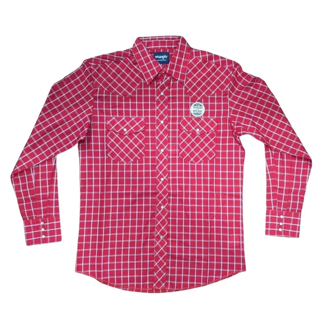 Wrangler Men's Sport Western Snap Shirt - Long Sleeves (Regular Sizes) - Assorted - Image 6