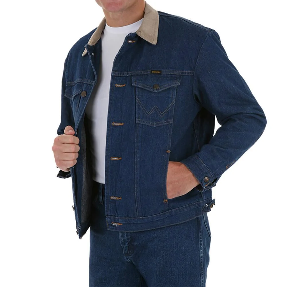 Wrangler Men's Jean Jacket Blanket Lined - Image 6