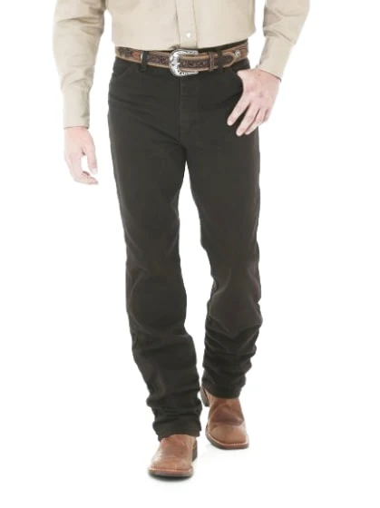 Wrangler Men's Jeans Cowboy Cut Slim Fit Black Chocolate - Image 22