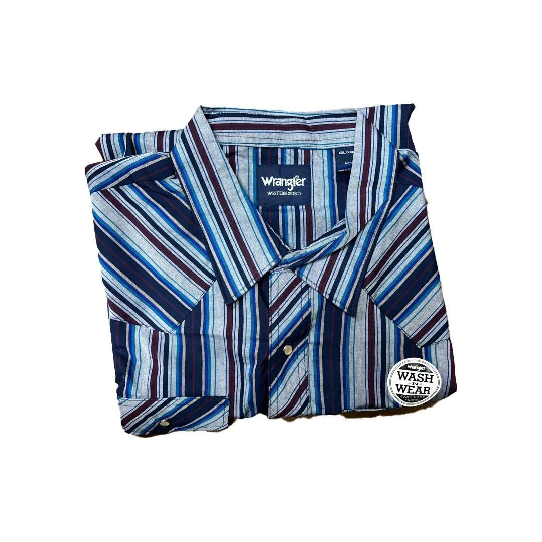 Wrangler Men's Plaid Classic Western Shirt Various Colours - Image 10