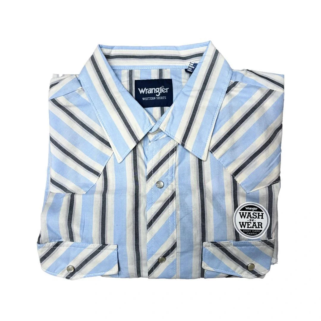 Wrangler Men's Plaid Long Sleeve Classic Western Shirt Various Colours - Image 9