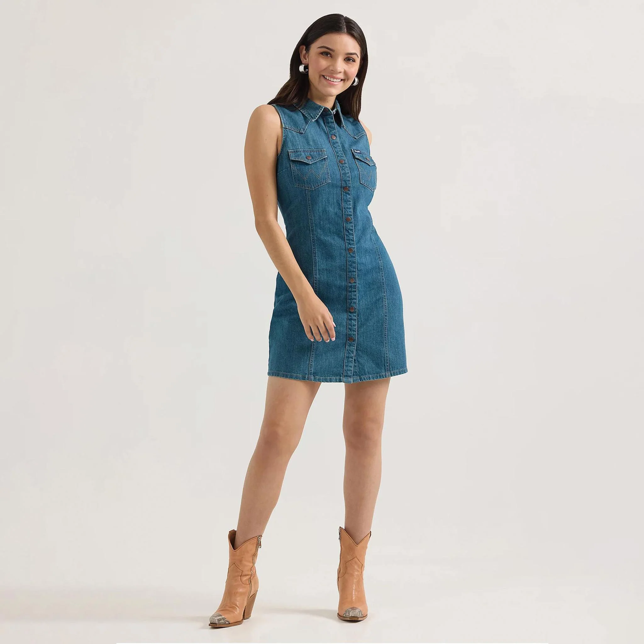 Wrangler Women's Denim Shirt Dress - Image 2
