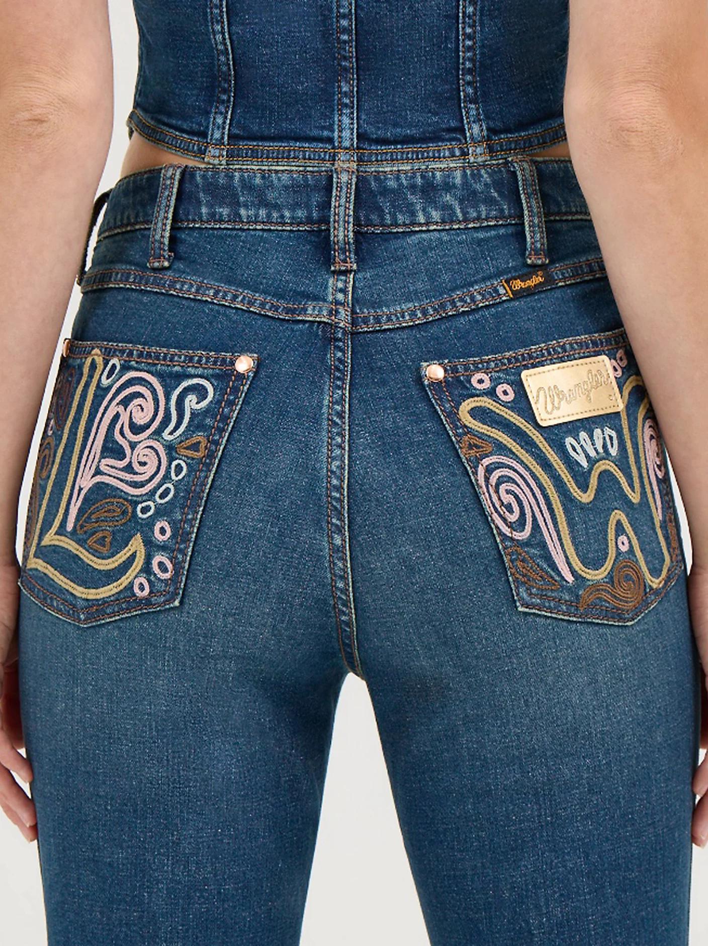 Wrangler Women's Lainey Wilson Embroidered Bell Bottom Jeans - Image 2