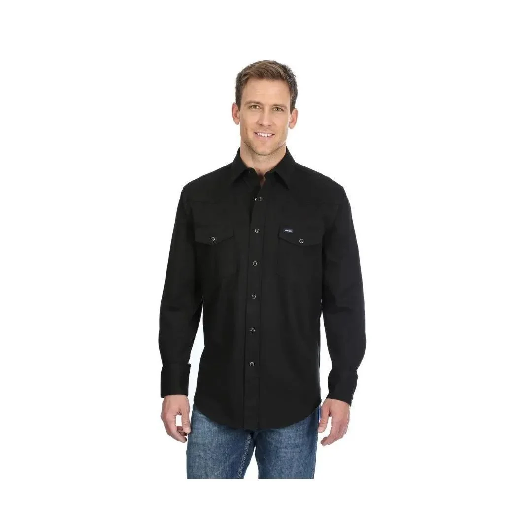 Wrangler Work Men's Shirt Advanced Comfort Long Sleeve Snaps Various Colours - Image 18